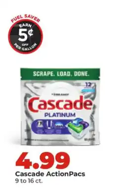 Hy-Vee Cascade ActionPacs offer