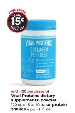 Hy-Vee Vital Proteins collagen peptides offer