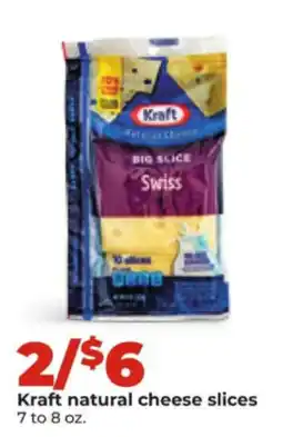 Hy-Vee Kraft natural cheese slices offer