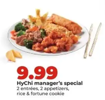 Hy-Vee HyChi manager's special offer