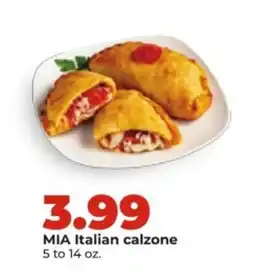 Hy-Vee Mia italian calzone offer