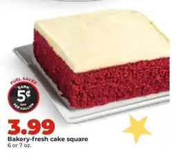 Hy-Vee Bakery-fresh cake square offer