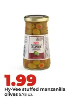 Hy-Vee Hy-Vee stuffed manzanilla olives offer