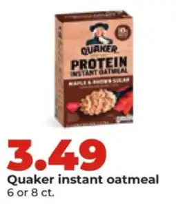 Hy-Vee Quaker instant oatmeal offer