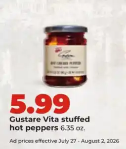 Hy-Vee Gustare Vita stuffed hot peppers offer
