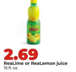 Hy-Vee RealLime or ReaLemon juice offer