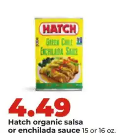Hy-Vee Hatch organic salsa or enchilada sauce offer