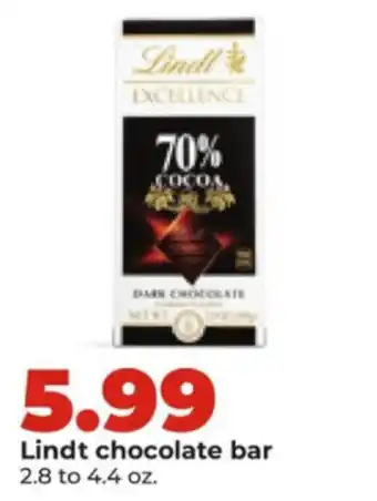 Hy-Vee Lindt chocolate bar offer