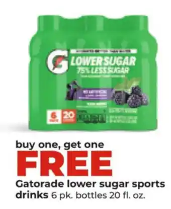 Hy-Vee Gatorade lower sugar sports drinks offer