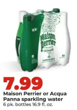 Hy-Vee Maison Perrier or Acqua Panna sparkling water offer