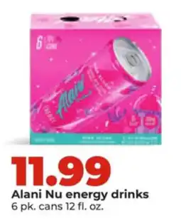 Hy-Vee Alani Nu energy drinks offer