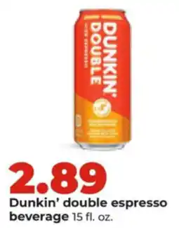 Hy-Vee Dunkin' double espresso beverage offer