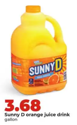 Hy-Vee Sunny D orange juice drink offer