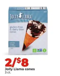 Hy-Vee Jolly Llama cones offer