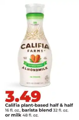 Hy-Vee Califia plant-based half & half offer