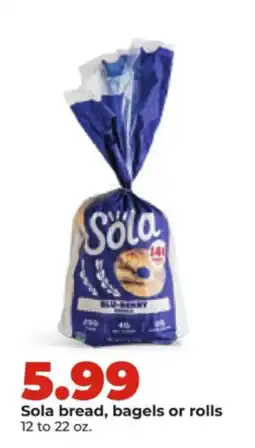 Hy-Vee Sola bread, bagels or rolls offer