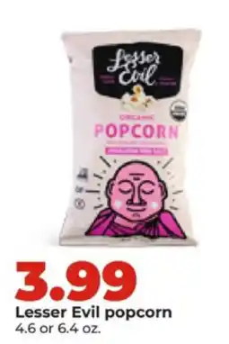 Hy-Vee Lesser Evil popcorn offer