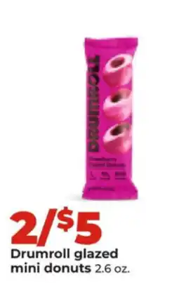 Hy-Vee Drumroll glazed mini donuts offer