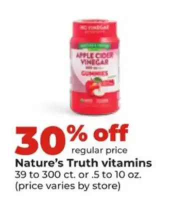 Hy-Vee Nature's Truth vitamins offer