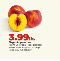 Hy-Vee Organic peaches offer