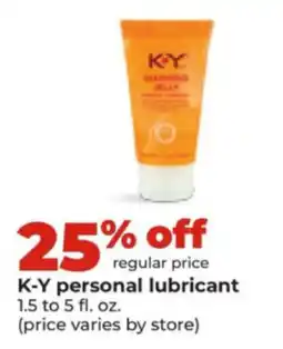 Hy-Vee K-Y personal lubricant offer