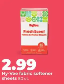 Hy-Vee Hy-Vee fabric softener sheets offer