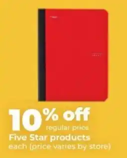 Hy-Vee Five Star products offer