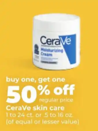Hy-Vee CeraVe skin care offer