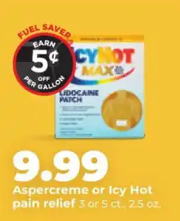 Hy-Vee Aspercreme or Icy Hot pain relief offer