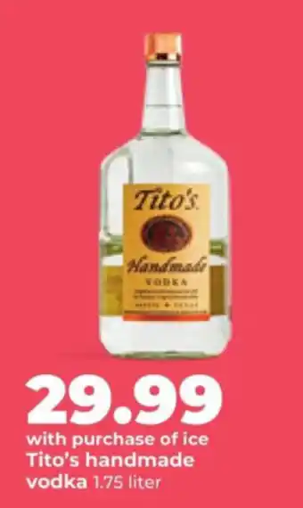Hy-Vee Tito's handmade vodka offer