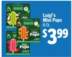 Vallarta Supermarkets Luigi's Mini Pops offer