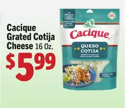 Vallarta Supermarkets Cacique Grated Cotija Cheese offer