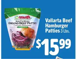Vallarta Supermarkets Vallarta Beef Hamburger Patties offer