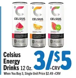 Vallarta Supermarkets Celsius Energy Drinks offer
