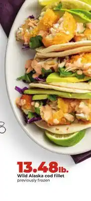 Hy-Vee Wild Alaska cod fillet offer