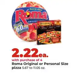 Hy-Vee Roma Original or Personal Size pizza offer