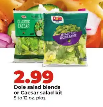 Hy-Vee Dole salad blends or Caesar salad kit offer