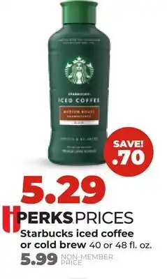 Hy-Vee Starbucks Iced Coffee or Cold Brew offer