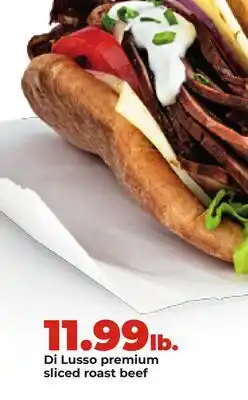 Hy-Vee Di Lusso premium sliced roast beef offer