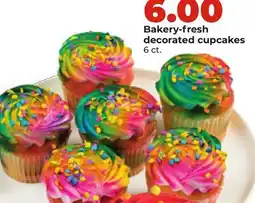 Hy-Vee Bakery-fresh decorated cupcakes offer