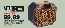 Meijer ALTEC LANSING Altec Toughboxx Rugged Wireless Party Speaker offer