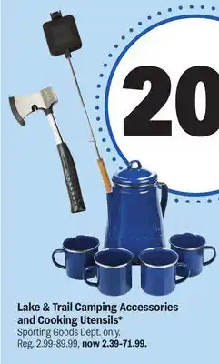 Meijer Lake & Trail Camping Accessories and Cooking Utensils offer