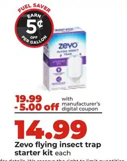 Hy-Vee Zeko flying insect trap starter kit offer