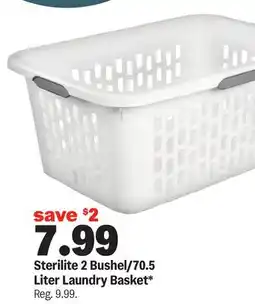 Meijer Sterilite 2 Bushel/70.5 Liter Laundry Basket offer