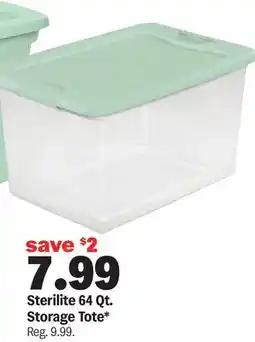 Meijer Sterilite 64 Qt. Storage Tote offer