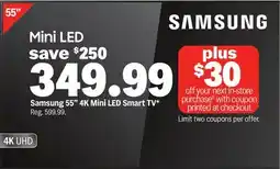 Meijer Samsung 55 4K Mini LED Smart TV offer