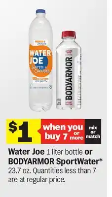 Meijer Water Joe 1 liter bottle or BODYARMOR SportWater offer