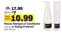 Meijer Nexxus Shampoo or Conditioner 13.5 oz. or Styling Products* 2.57-10.6 oz offer
