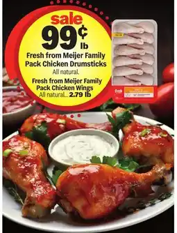 Meijer Fresh from Meijer Family Pack Chicken Drumsticks offer