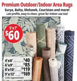 Ocean State Job Lot Premium outdoor/indoor area rugs 5'x7' offer